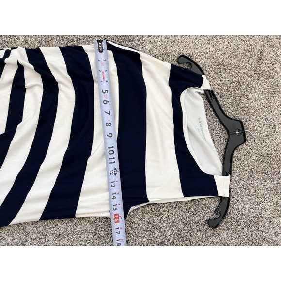 Soft Surroundings Dress Women Large Blue White Vela Infinty Maxi Stretch Coastal - Picture 7 of 12